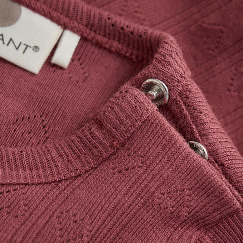 En Fant Pointelle Body Langærmet - 4598- Bodystocking Langærmet