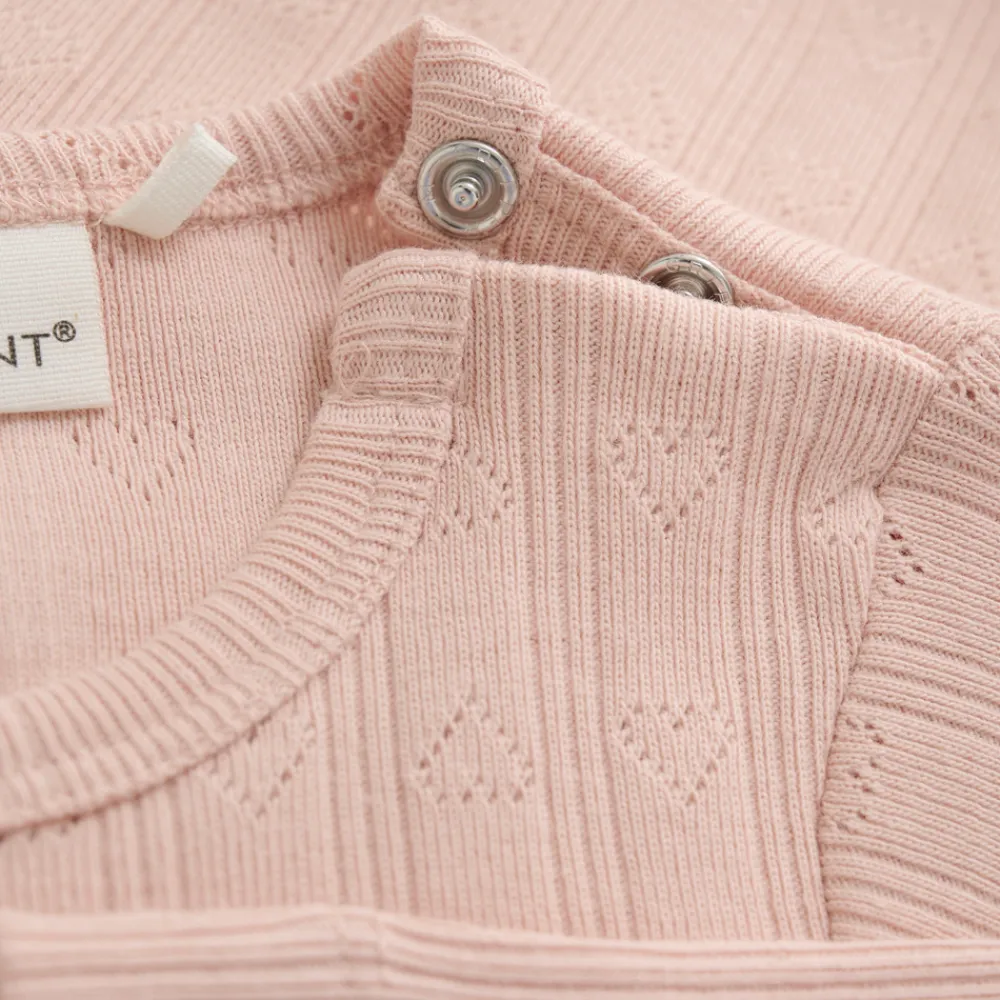 En Fant Pointelle Body Langærmet - 5000- Bodystocking Langærmet