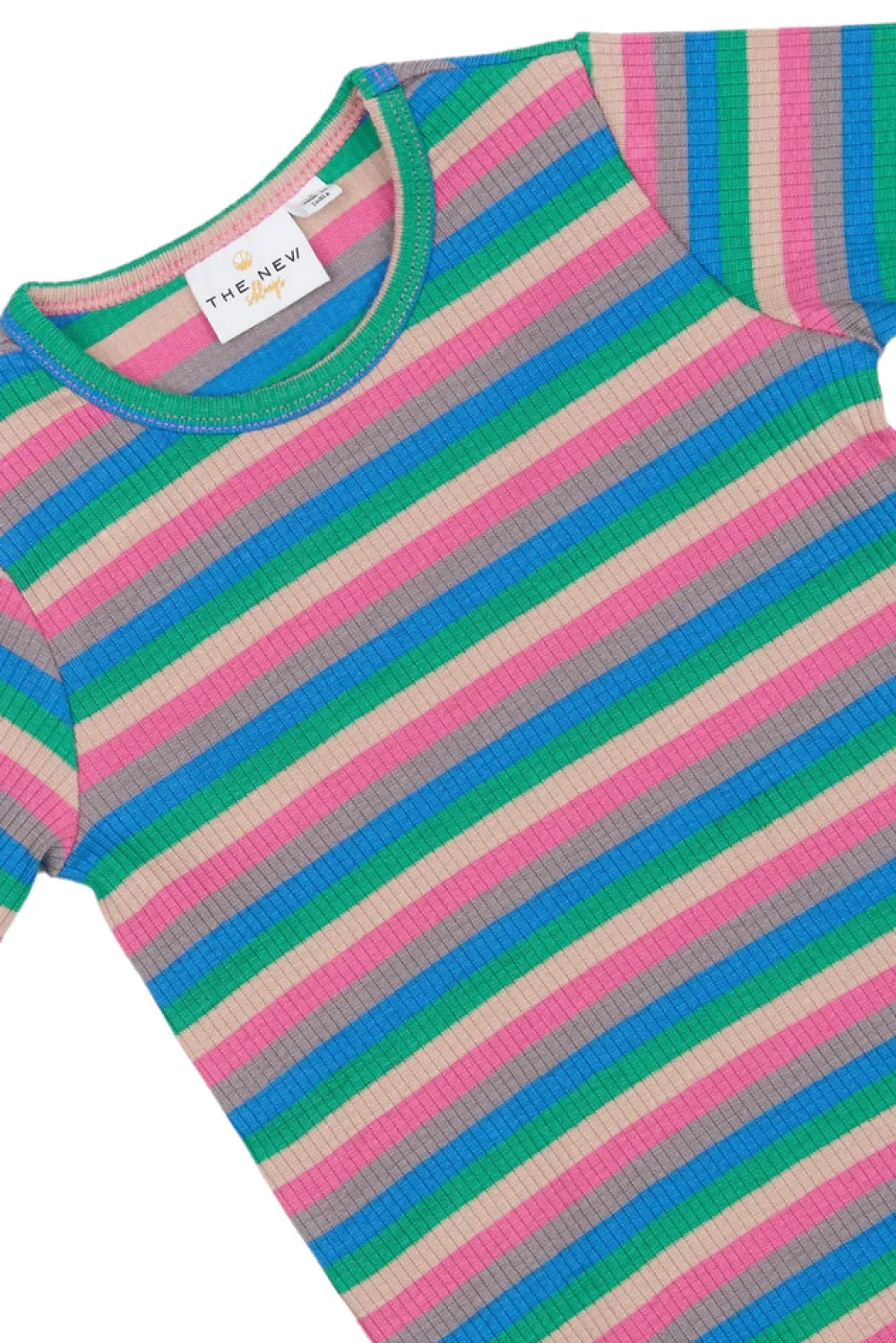 The New Siblings Polly Rib Bluse - MULTI- Bluser