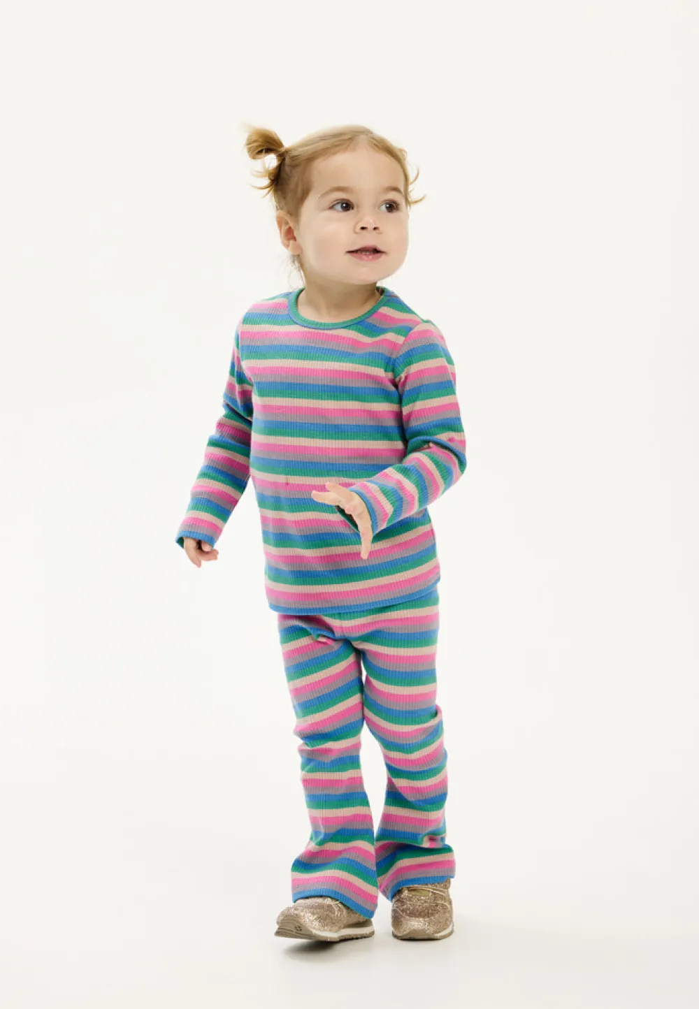 The New Siblings Polly Rib Bluse - MULTI- Bluser