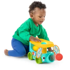 Bright Starts Pop & Roll Safari Bus bold legetøj- Aktivitetslegetøj