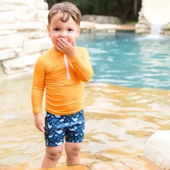 Splash About Premium Rash Badebluse - ORANGE- Badeshorts & Bluser