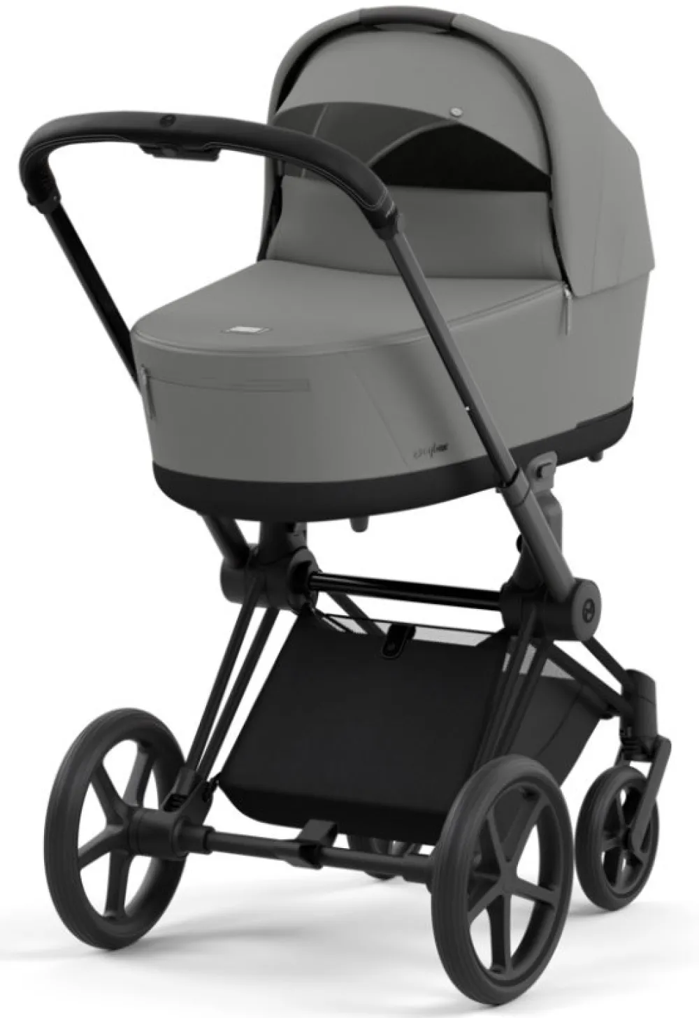 Cybex Priam Duovogn - mirage grey/matt black- Kombivogne Med Flade Sæder