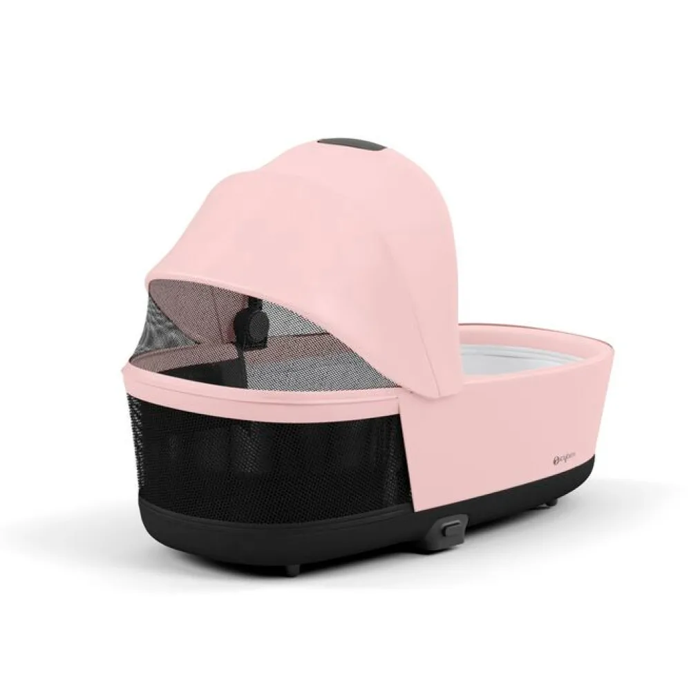 Cybex Priam Duovogn - peach pink/chrome black- Kombivogne Med Flade Sæder