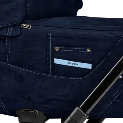 Cybex Priam Duovogn - Rebellious luxury denim blue/matt black- Kombivogne Med Flade Sæder