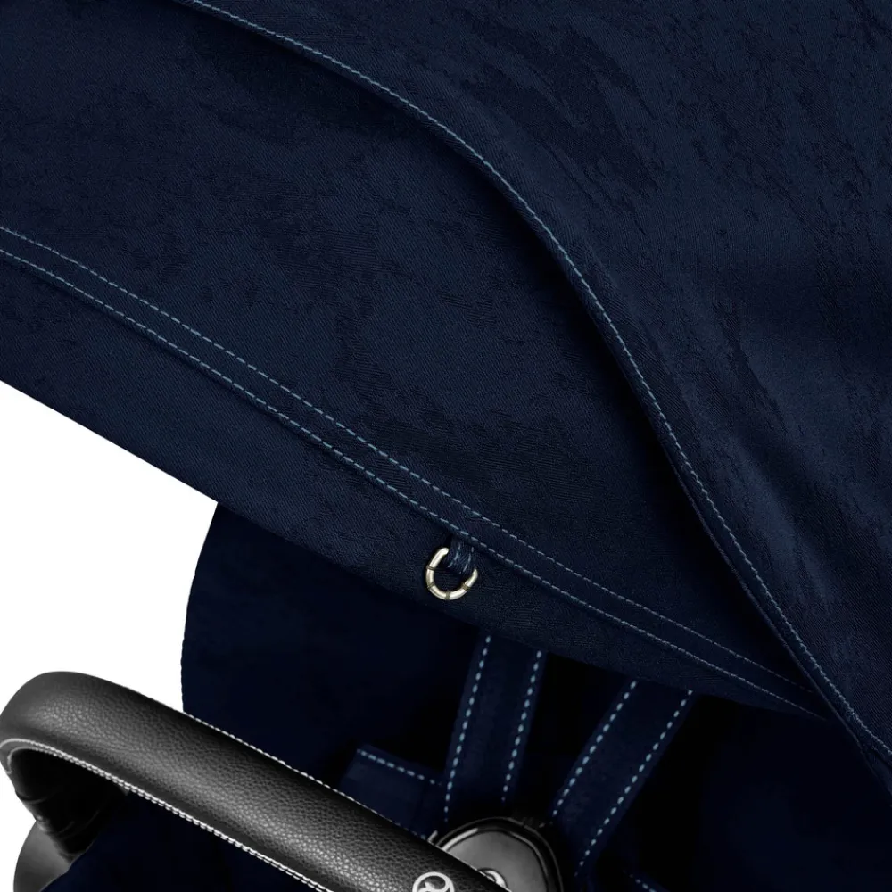 Cybex Priam Duovogn - Rebellious luxury denim blue/matt black- Kombivogne Med Flade Sæder