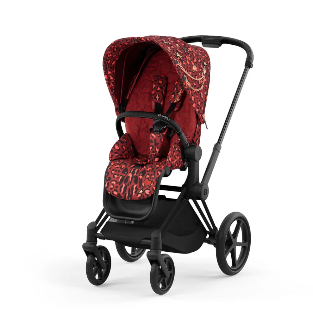 Cybex Priam duovogn - rockstar/matt black- Kombivogne Med Flade Sæder