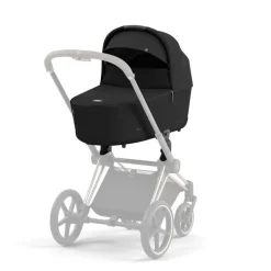 Cybex Priam Duovogn - sepia black/chrome black- Kombivogne Med Flade Sæder