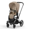 Cybex Priam klapvogn - cozy beige/chrome black- Klapvogne Med Flade Sæder
