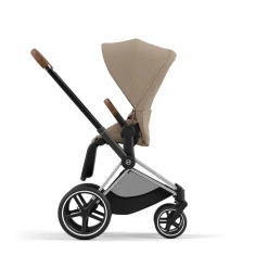 Cybex Priam klapvogn - cozy beige/chrome brown- Klapvogne Med Flade Sæder