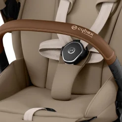 Cybex Priam klapvogn - cozy beige/chrome brown- Klapvogne Med Flade Sæder