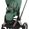 Cybex Priam klapvogn - leaf green/rosegold- Klapvogne Med Flade Sæder