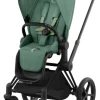 Cybex Priam klapvogn - leaf green/mattblack- Klapvogne Med Flade Sæder