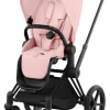 Cybex Priam klapvogn - peach pink/matt black- Klapvogne Med Flade Sæder