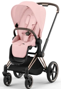Cybex Priam klapvogn - peach pink/rosegold- Klapvogne Med Flade Sæder