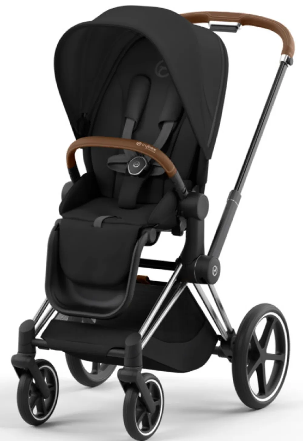 Cybex Priam klapvogn - sepia black/chrome brown- Klapvogne Med Flade Sæder