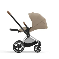 Cybex Priam klapvogn inkl. cloud T og base - cozy beige/chrome brown PLUS- Klapvogne Med Flade Sæder