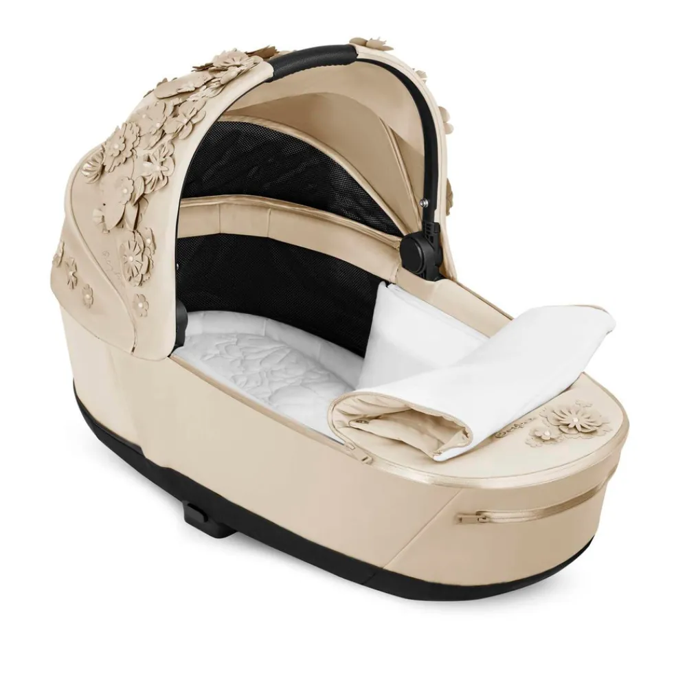 Cybex Priam Lux Liggdel Fashion - Simply Flowers Beige- Liggedele Til Kombivogne