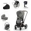 Cybex Priam pakke - mirage grey/rosegold- Kombivognspakker