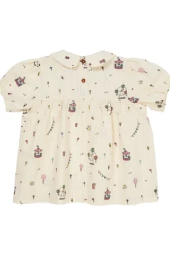 Copenhagen Colors Printed bluse m. krave - TIVOLI- Bluser