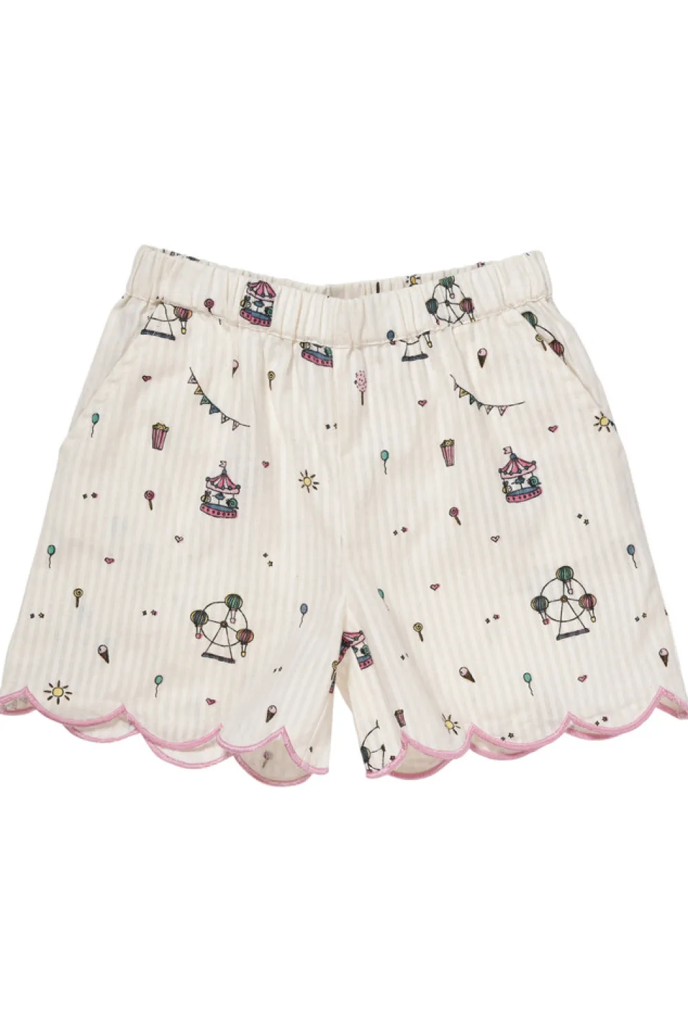 Copenhagen Colors Printet shorts m. deco edge - TIVOLI- Shorts
