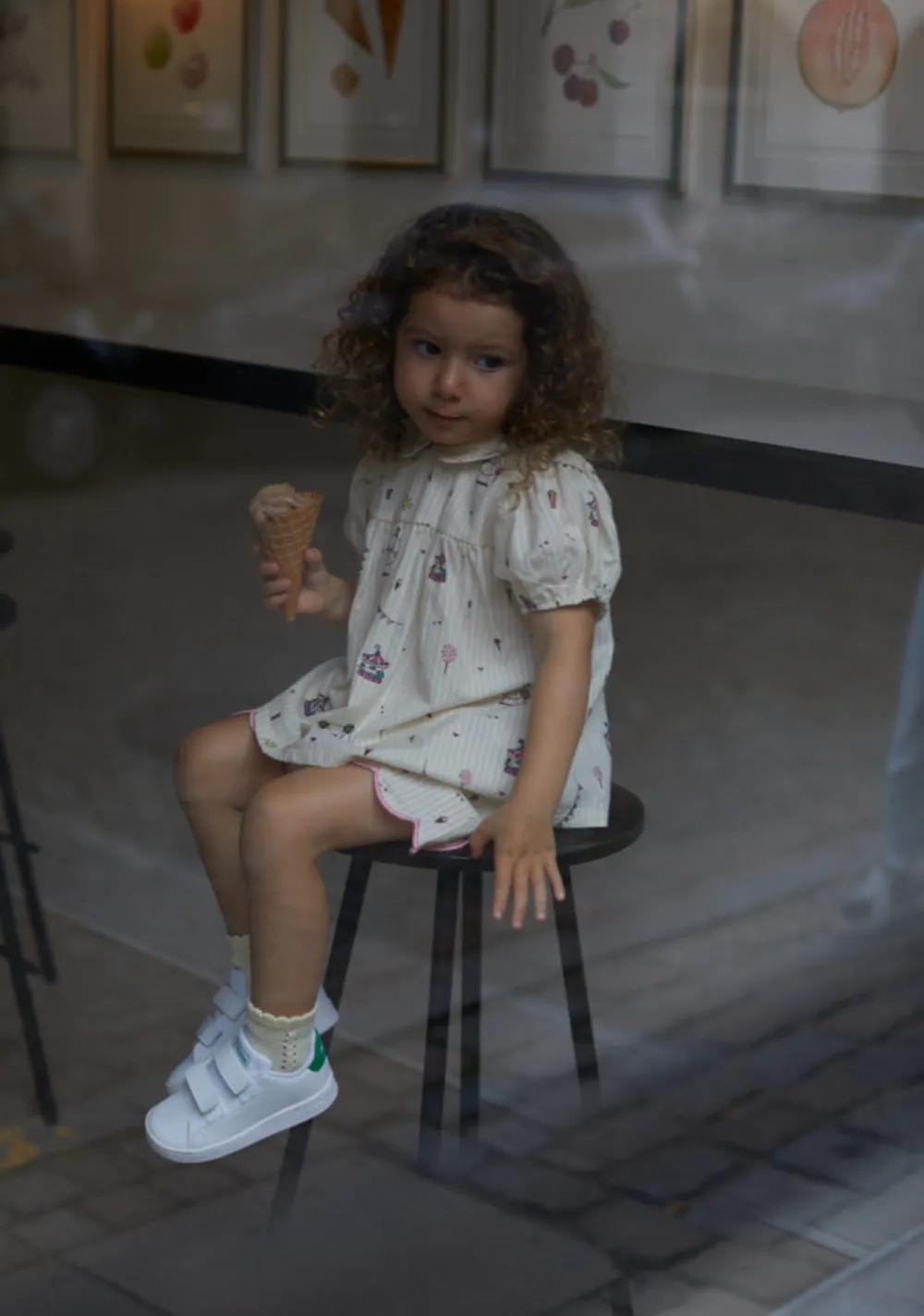 Copenhagen Colors Printet shorts m. deco edge - TIVOLI- Shorts