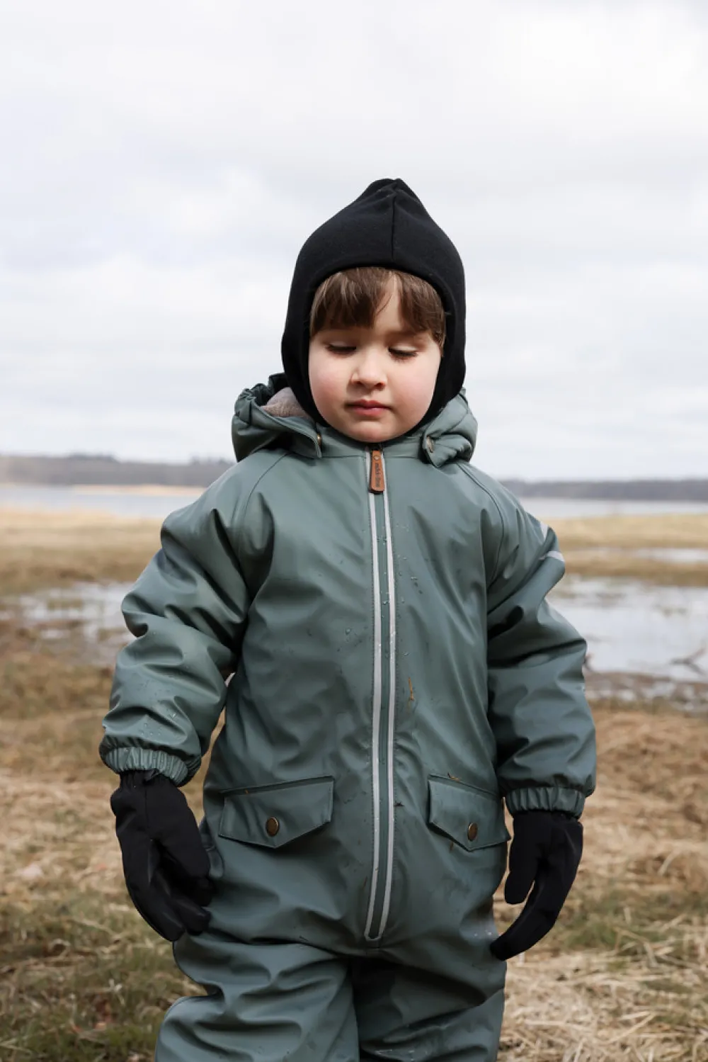 Mikk-Line PU Flyverdragt Recycled - Balsam green- Regntøj|Flyverdragter