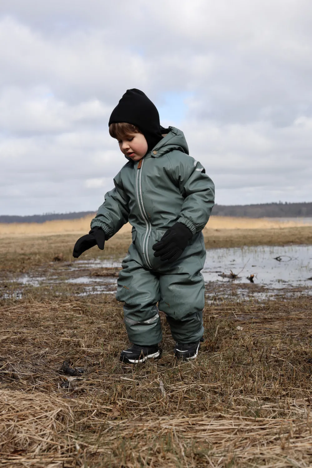 Mikk-Line PU Flyverdragt Recycled - Balsam green- Regntøj|Flyverdragter