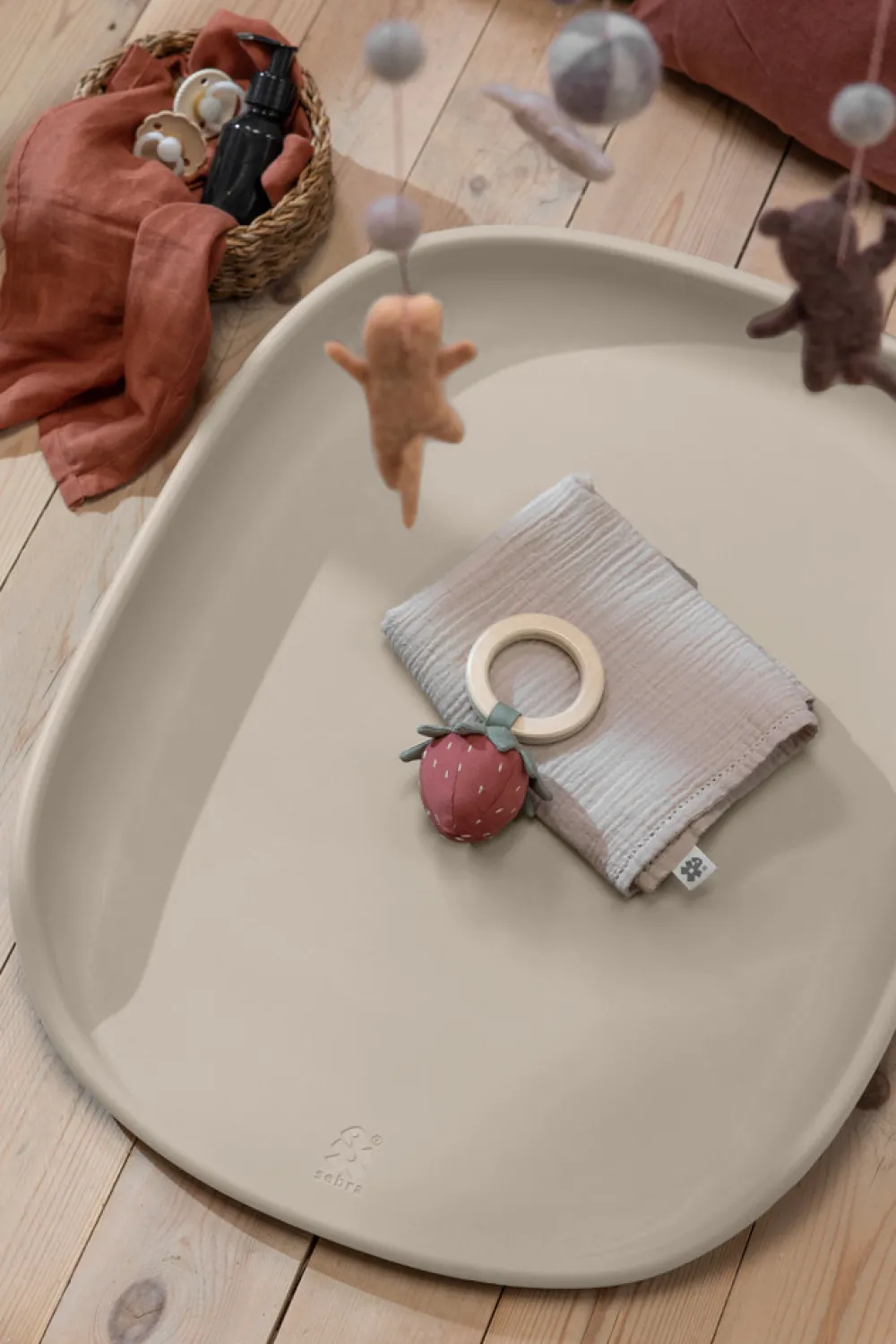 Sebra Puslepude pur - seabreeze beige-Børn Puslepuder & Pusleunderlag|Puslepuder