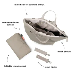 Done By Deer Puslerygsæk - sand- Pusletasker & Transporttasker