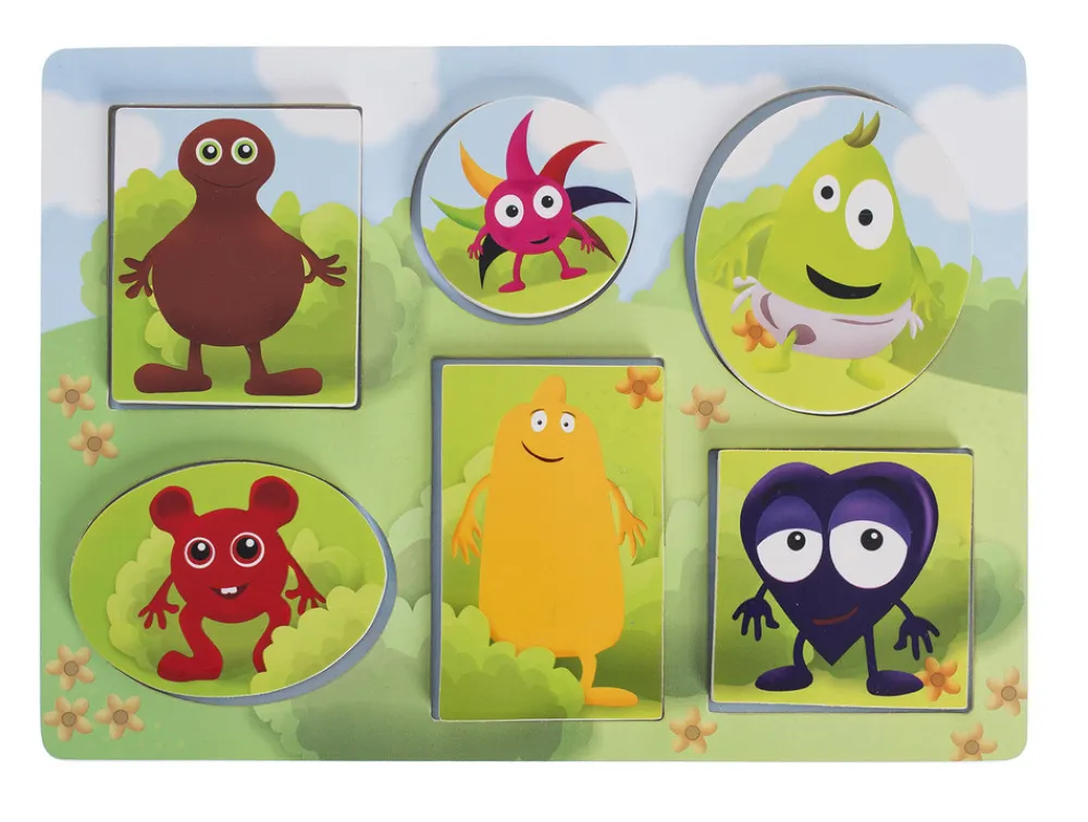 BABBLARNA Puslespil i træ med titte-bøhmotiv- Puslespil