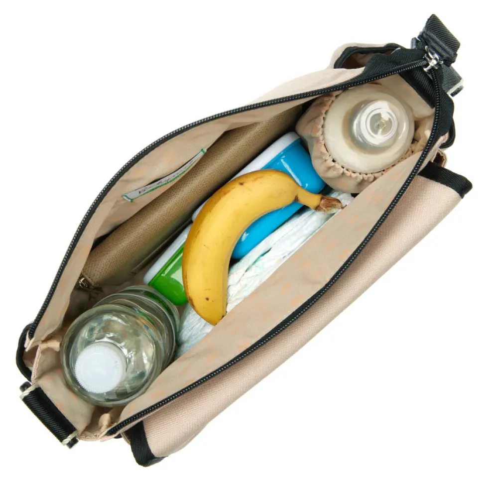 Babymel Pusletaske, Quiltet Beige- Pusletasker & Transporttasker