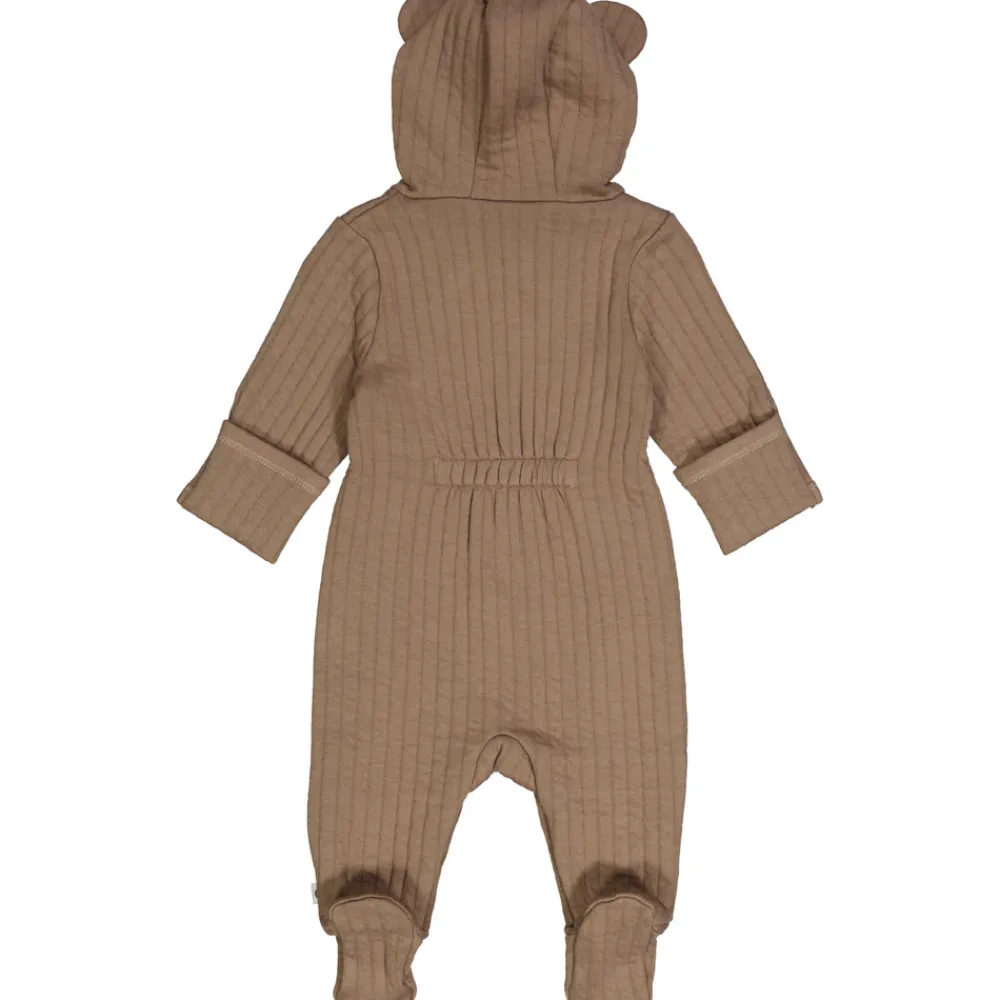 Müsli Quilt dragt med fødder - Walnut- Heldragter M. Fod