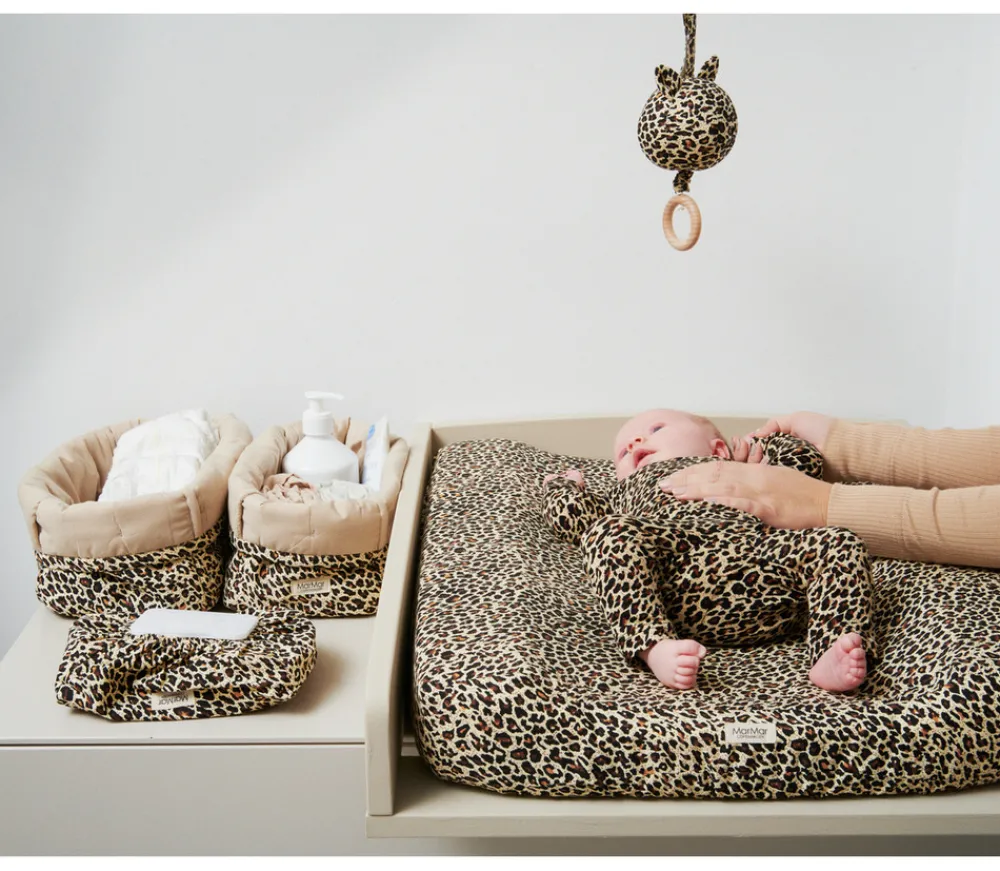 MarMar Copenhagen Quiltede kurve. 2 stk, Brown Leo-Børn Pusleopbevaring