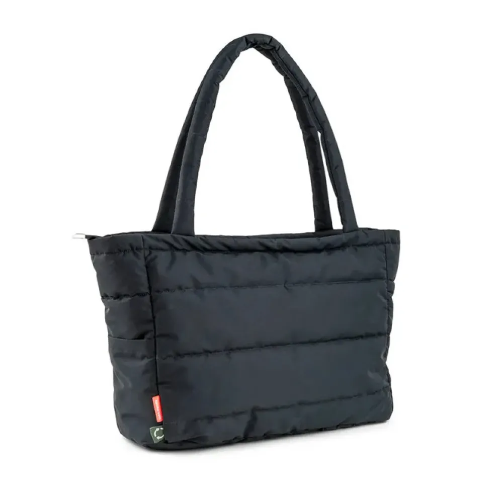 Done By Deer Quiltet pusle tote bag - Sort- Pusletasker & Transporttasker