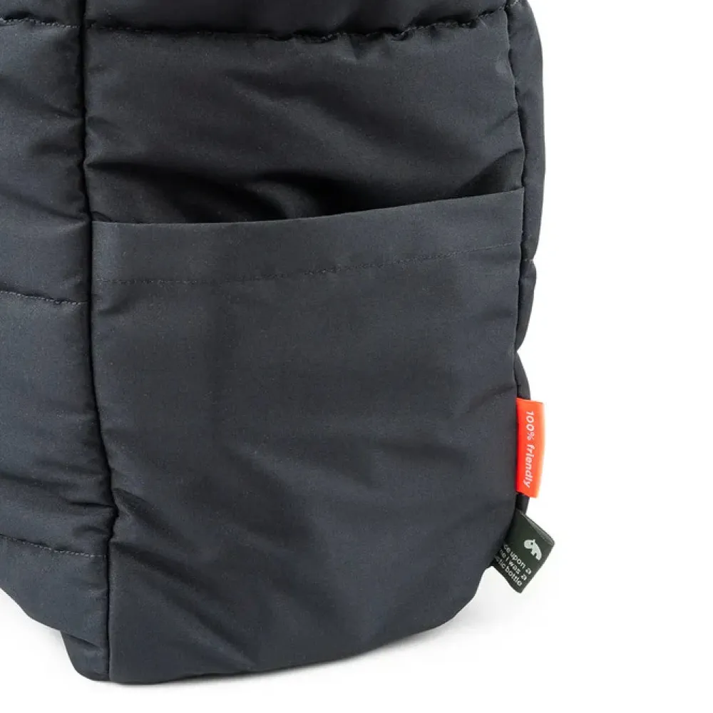 Done By Deer Quiltet pusle tote bag - Sort- Pusletasker & Transporttasker