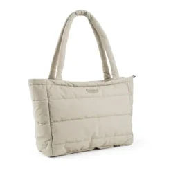Done By Deer Quiltet pusle tote bag - Sand- Pusletasker & Transporttasker