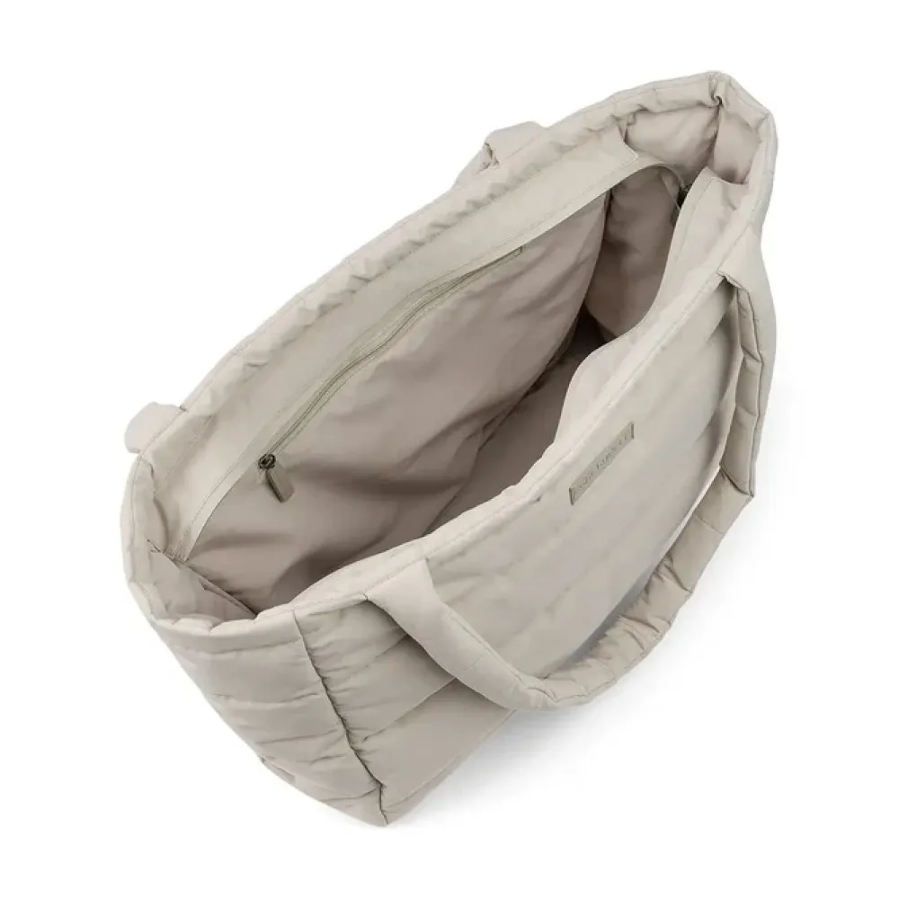 Done By Deer Quiltet pusle tote bag - Sand- Pusletasker & Transporttasker