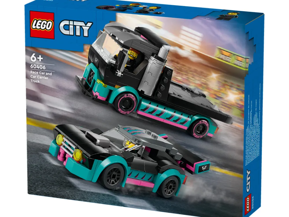 LEGO CITY Racerbil og biltransporter 60406 LEGO® City- Lego