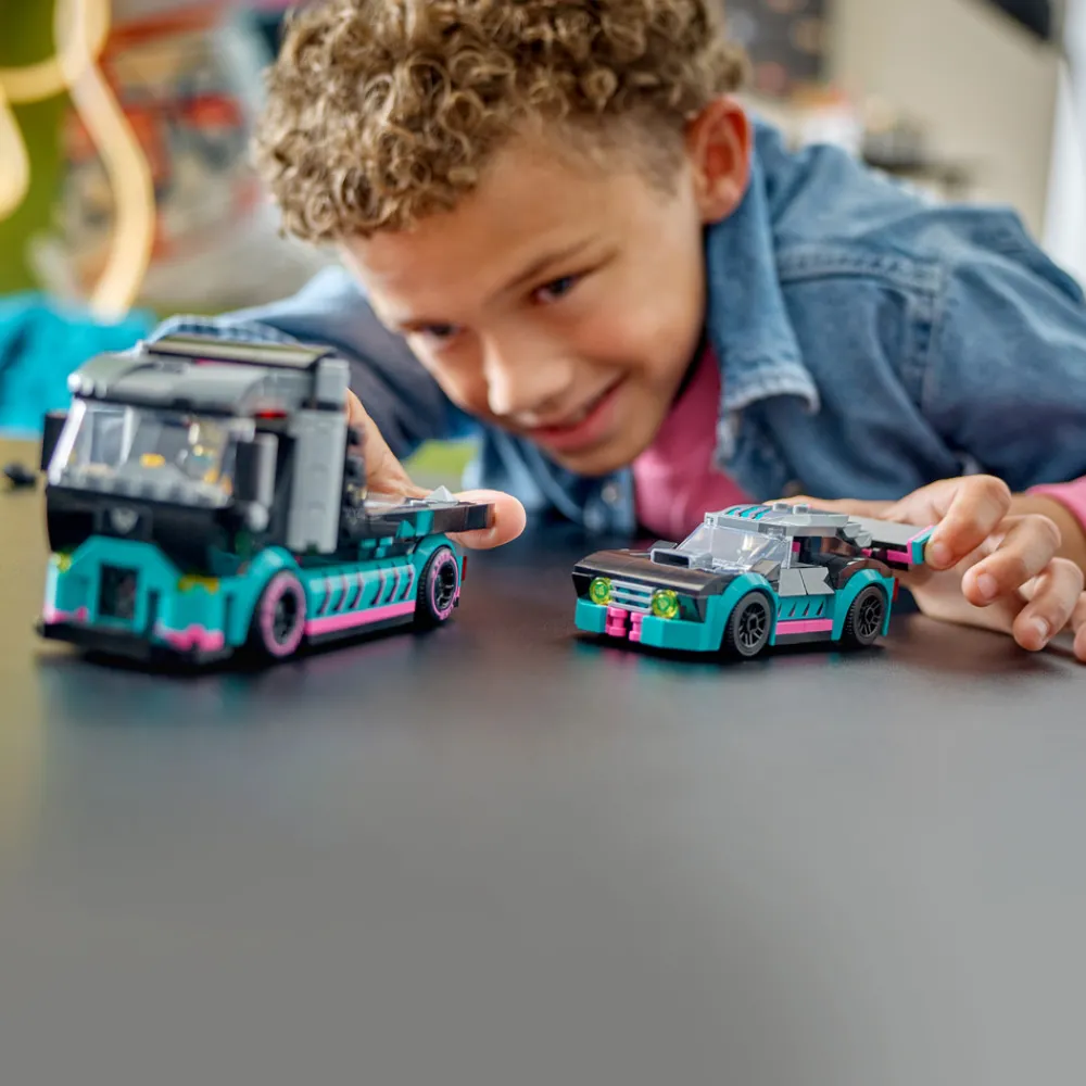 LEGO CITY Racerbil og biltransporter 60406 LEGO® City- Lego