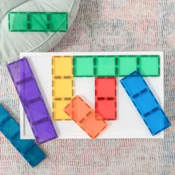 CONNETIX Ractangle Pack - magnetsæt 18 dele - rainbow- Magnetlegesæt