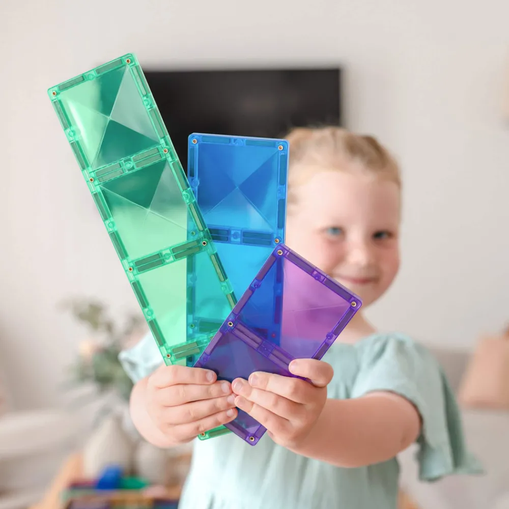 CONNETIX Ractangle Pack - magnetsæt 18 dele - rainbow- Magnetlegesæt