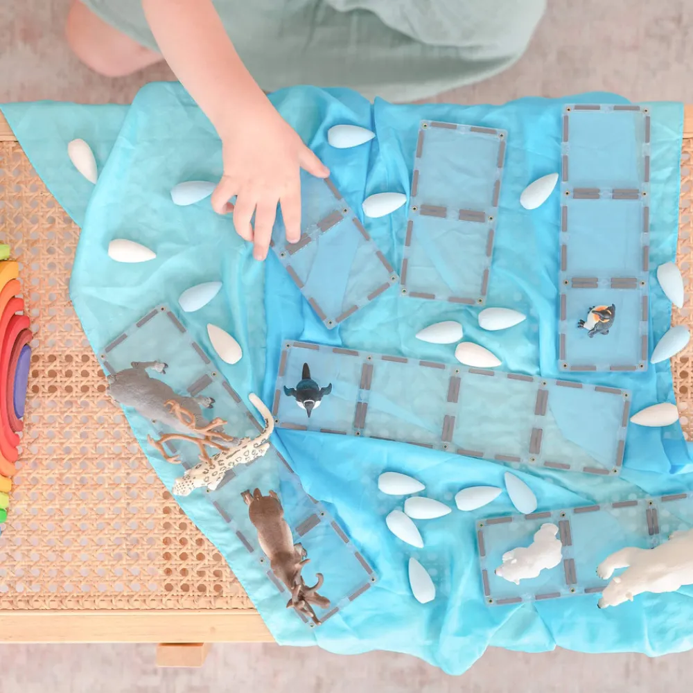 CONNETIX Ractangle Pack - magnetsæt 12 dele - clear- Magnetlegesæt