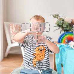 CONNETIX Ractangle Pack - magnetsæt 12 dele - clear- Magnetlegesæt