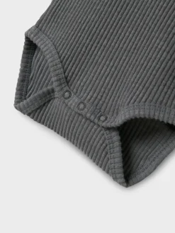 Lil' Atelier Rajo ls slim body - POPPY SEED- Bodystocking Langærmet