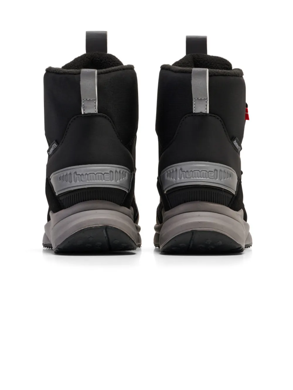 hummel Reach conquer super high tex JR - BLACK/GREY- Vinterstøvler