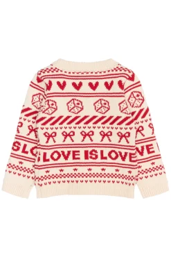 The New Siblings Regina Jacquard Cardigan - GARDENIA- Cardigans, Veste & Trøjer