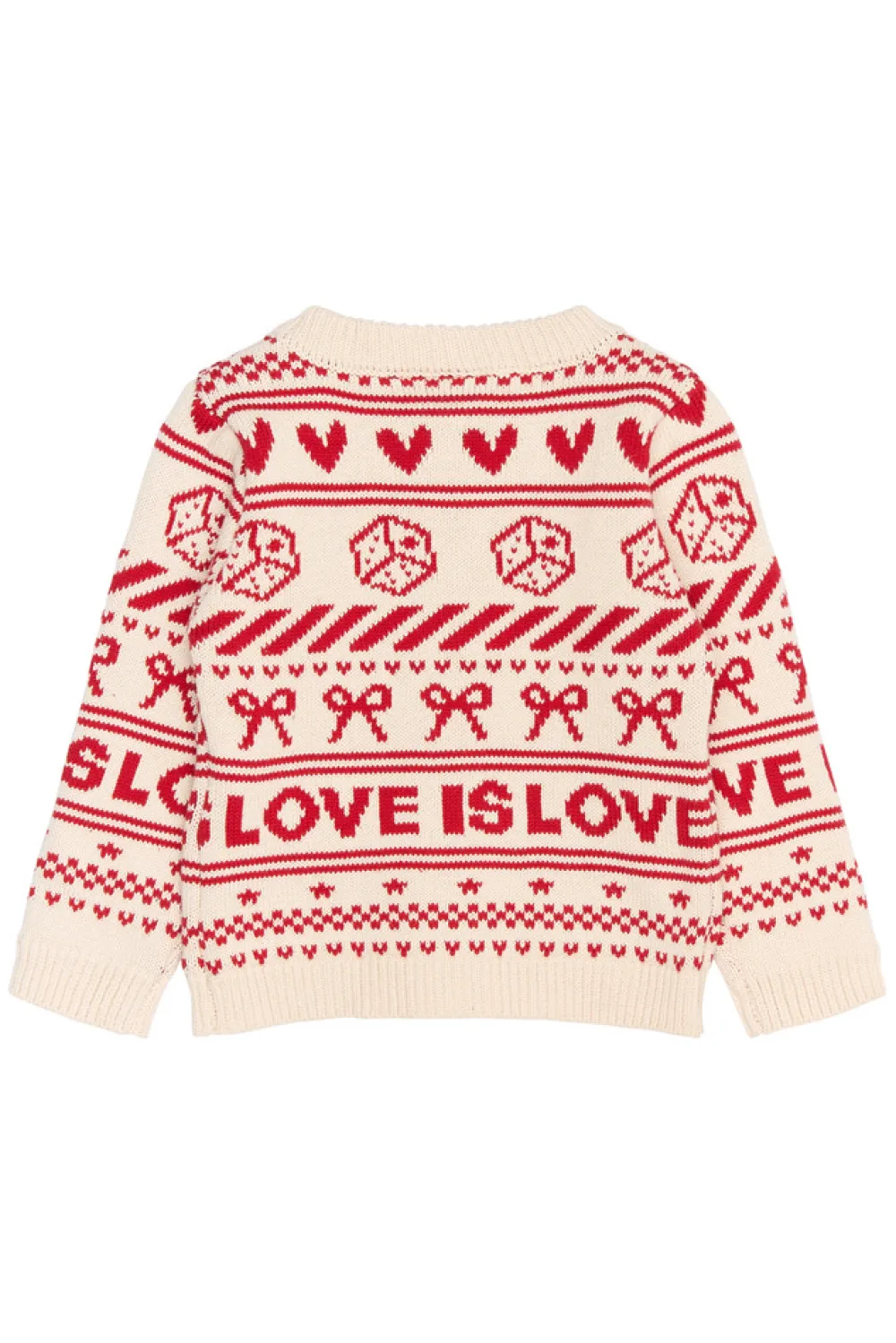 The New Siblings Regina Jacquard Cardigan - GARDENIA- Cardigans, Veste & Trøjer