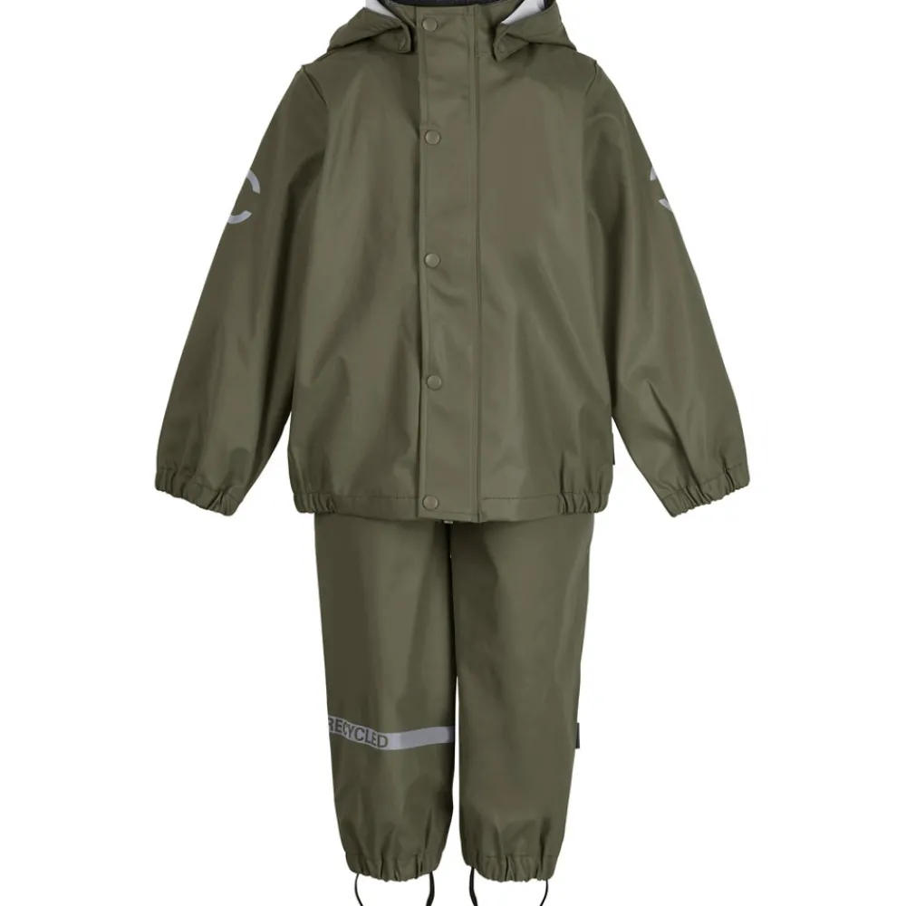 Mikk-Line Regnsæt - Dusty Olive- Regntøj
