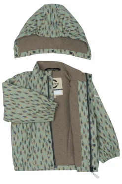 Mikk-Line Regnsæt m. Fleece - Iceberg green- Regntøj